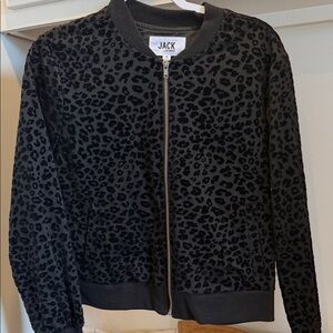 Jack by BB Dakota Black Leopard Jacket
